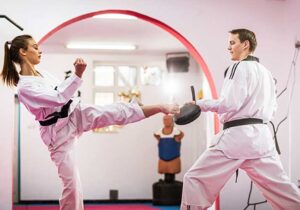 Two teen students at Championship Martial Arts